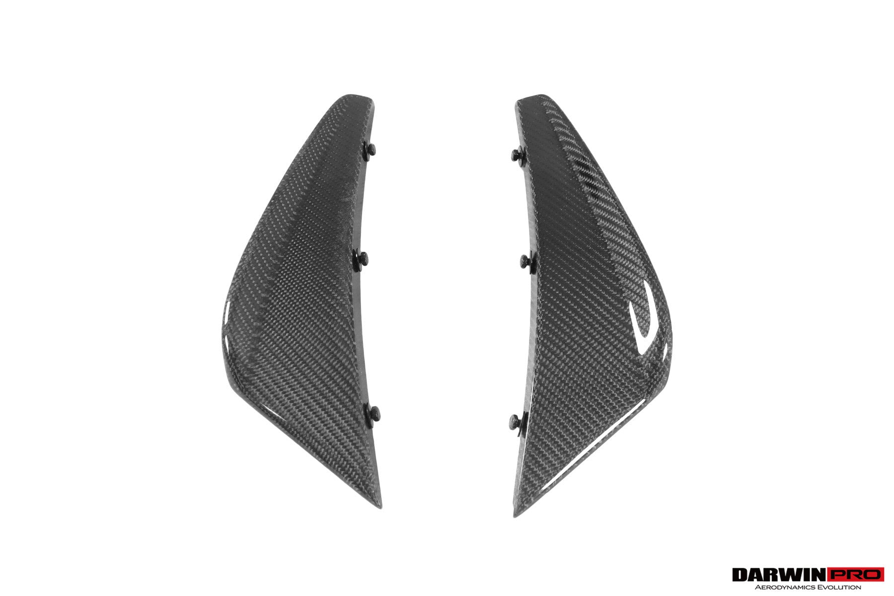 Lamborghini Huracan EVO 4WD BKSS Style Carbon Fiber Front Bumper Canards 2019-2023