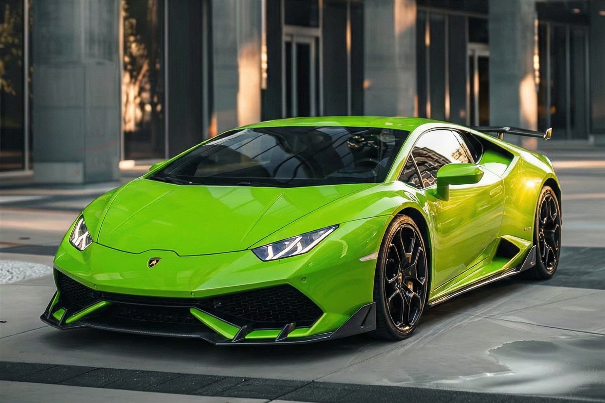 2015-2019 Lamborghini Huracan LP610 LP580 AO Style Carbon Fiber Aero - Full Kit - DarwinPRO Aerodynamics