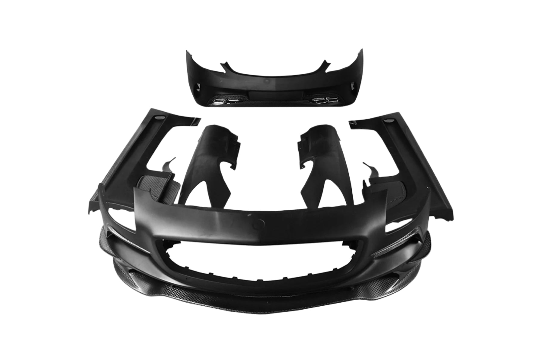 2010 - 2015 Mercedes Benz W197 SLS AMG BKSS Style Full Body Kit (Not Wide Kit)