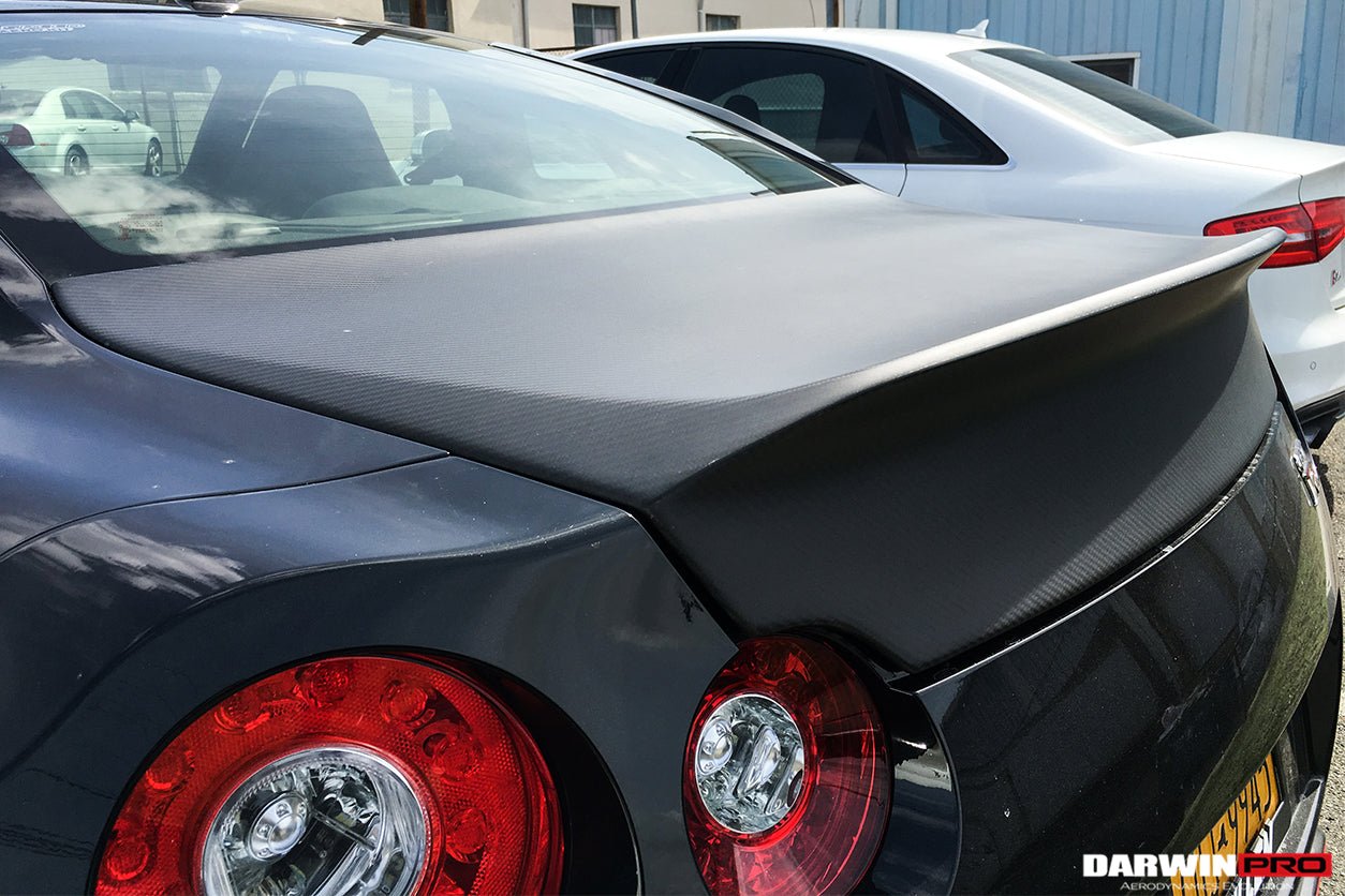 2008-2025 Nissan GTR R35 DLK Style Carbon Fiber Trunk | Fits CBA DBA EBA - DarwinPRO Aerodynamics