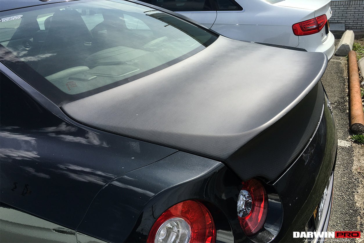 2008-2025 Nissan GTR R35 DLK Style Carbon Fiber Trunk | Fits CBA DBA EBA - DarwinPRO Aerodynamics