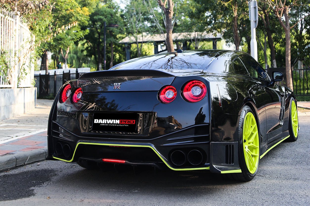 2015-2023 Nissan GTR R35 DBA EBA Carbon Fiber Fender Logo Cover - DarwinPRO Aerodynamics