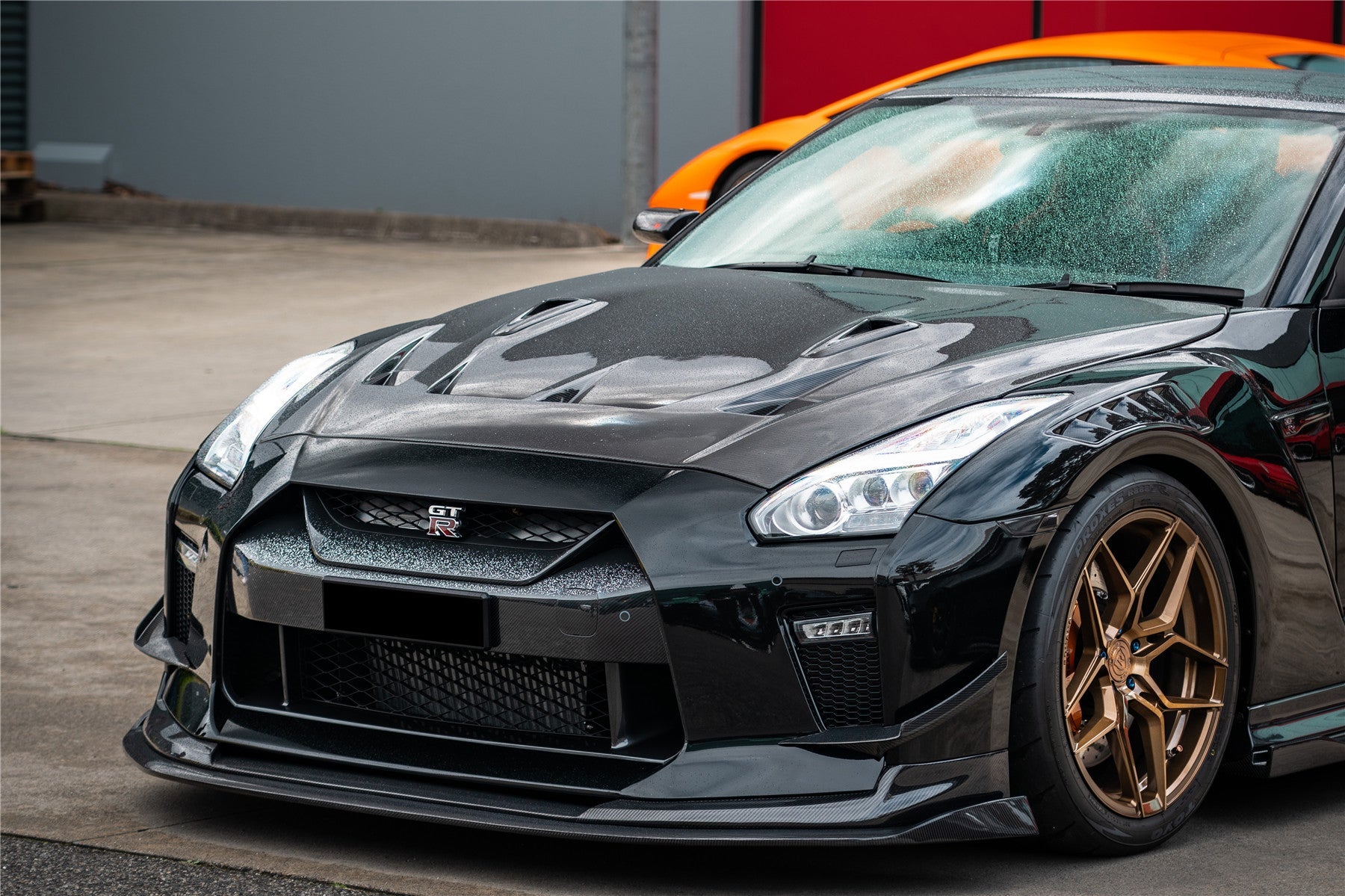 Nissan GT-R R35 EBA BKSS Style Carbon Fiber Front Canards 2017-2023
