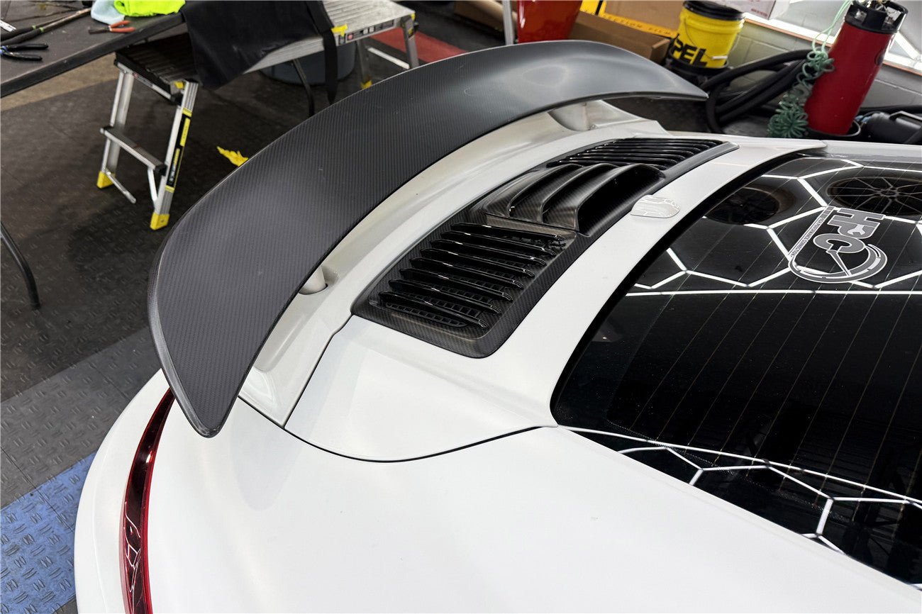 Porsche 911 991.2 Turbo S Carbon Fiber Engine Hood Vent 2016-2019