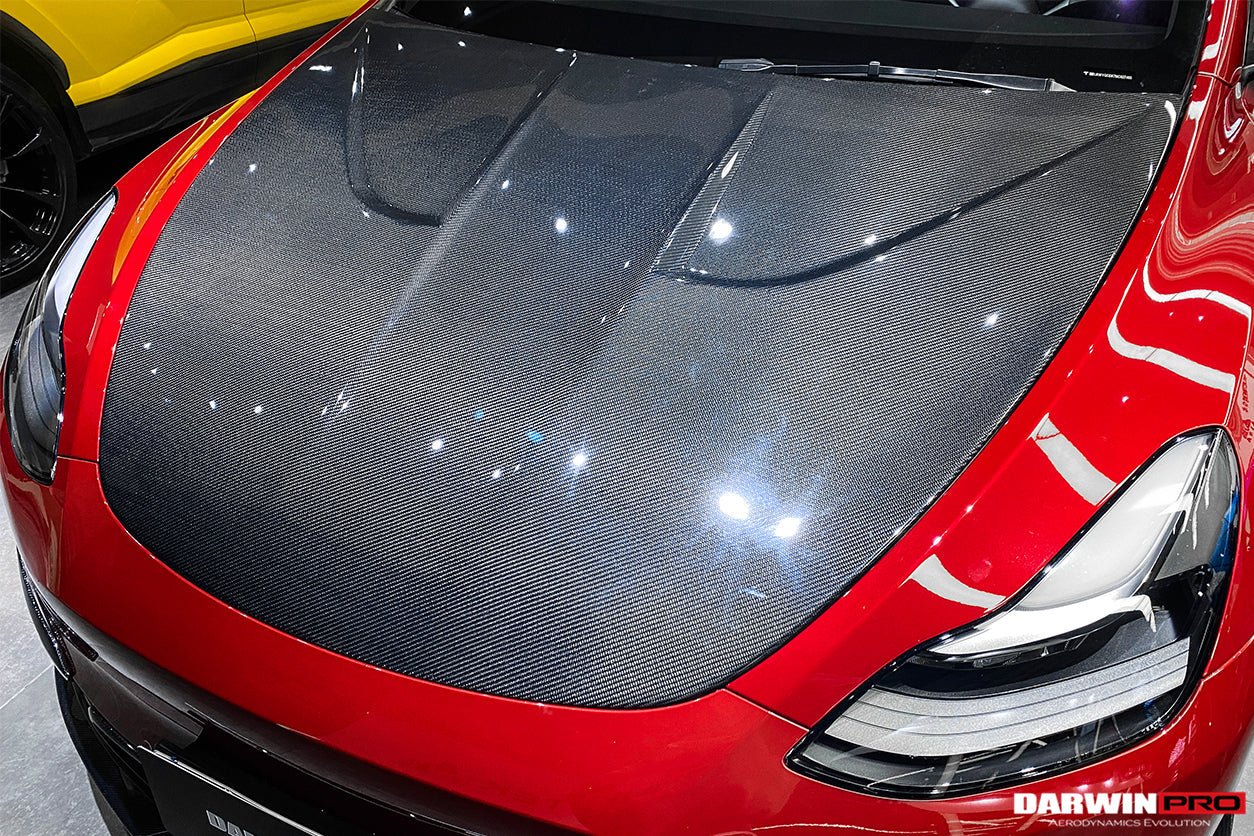 2020-2024 Tesla Model Y IMP Performance Carbon Fiber Hood - DarwinPRO Aerodynamics