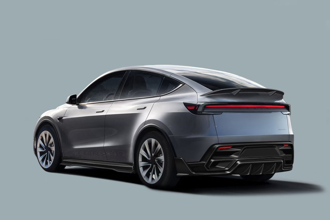 Tesla Model Y Refresh OX VER1 Style Autoclave Carbon Fiber Rear Spoiler 2025-Up