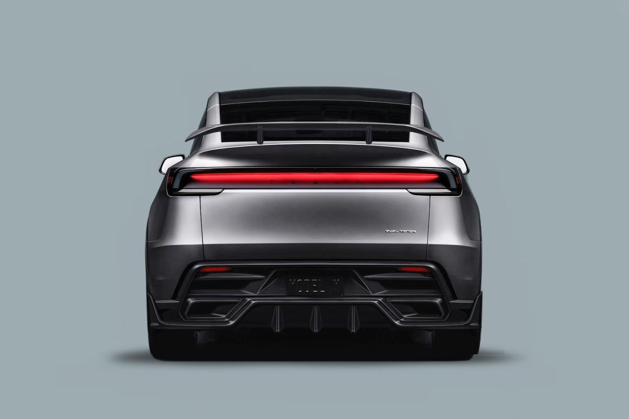 Tesla Model Y Refresh OX VER1 Style Autoclave Carbon Fiber Rear Wing Spoiler 2025-2026