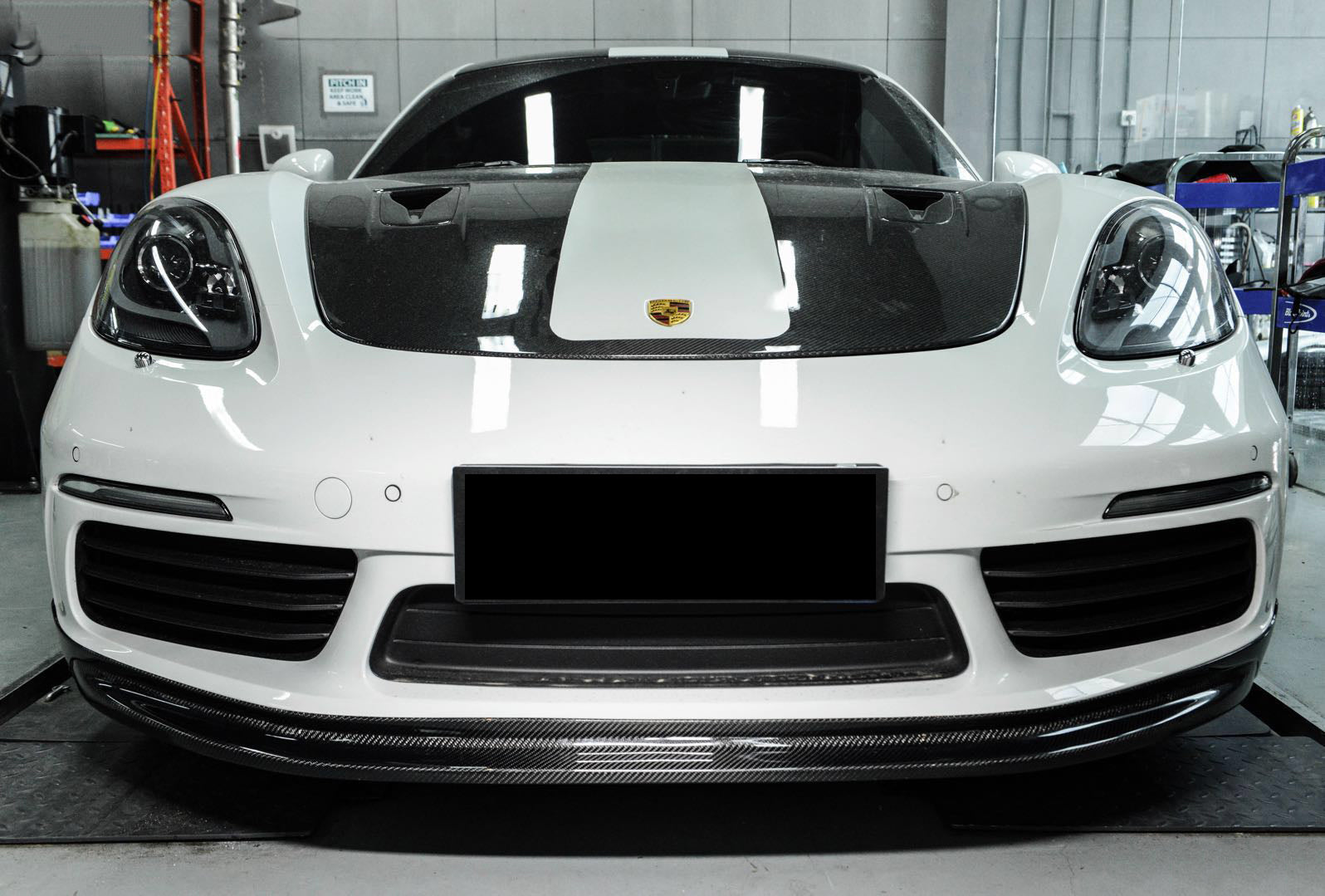 2016 - 2024 Porsche 718 Cayman & Boxster BKSS Style Carbon Fiber Front Lip