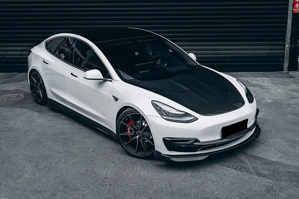 2017-2023 Tesla Model 3 IMP Performance Carbon Fiber Side Skirts - DarwinPRO Aerodynamics