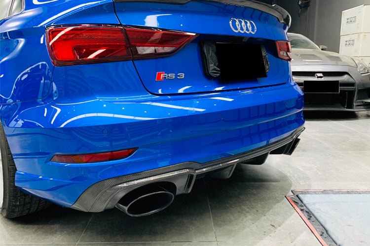 Audi RS3 8V.2 OEM Style Carbon Fiber Rear Diffuser 2017-2020