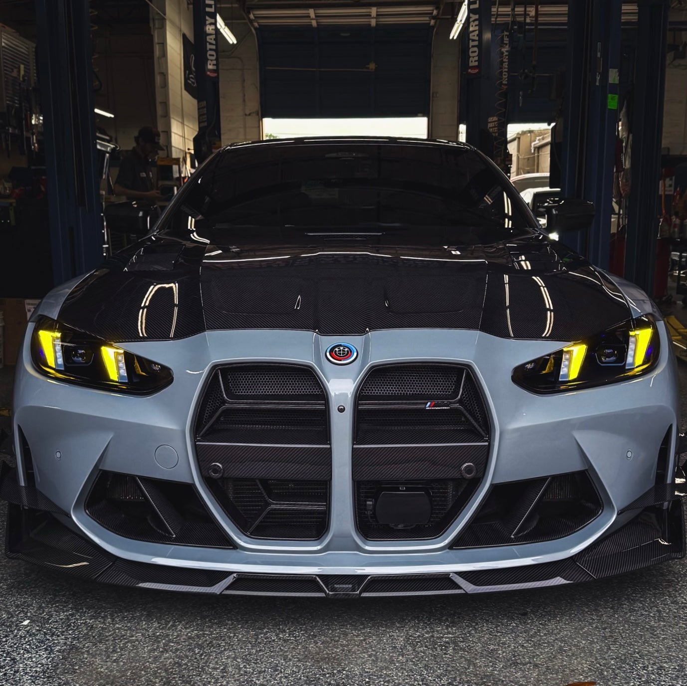 BMW G8X G80 M3 G82 M4 G22 4 Series CSL Yellow/White Complete Snake Eyes Style Headlights 2021 - Current