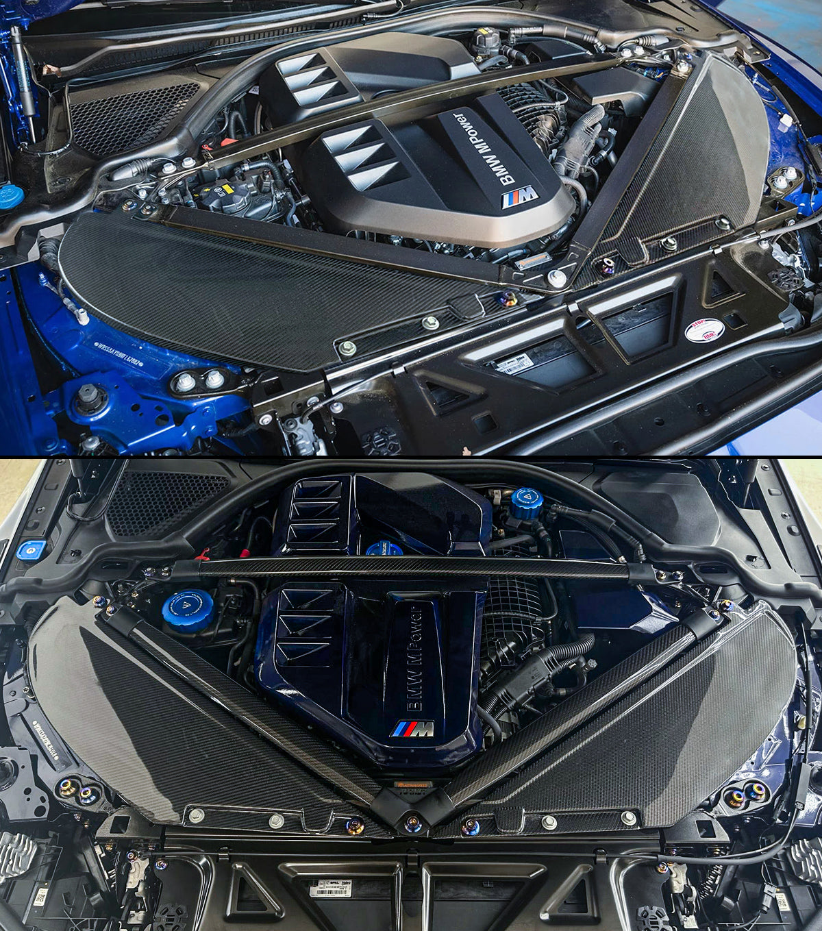 G8X G80 G82 M3 M4 BMW Engine Air Intake Covers Carbon Fiber 2021+