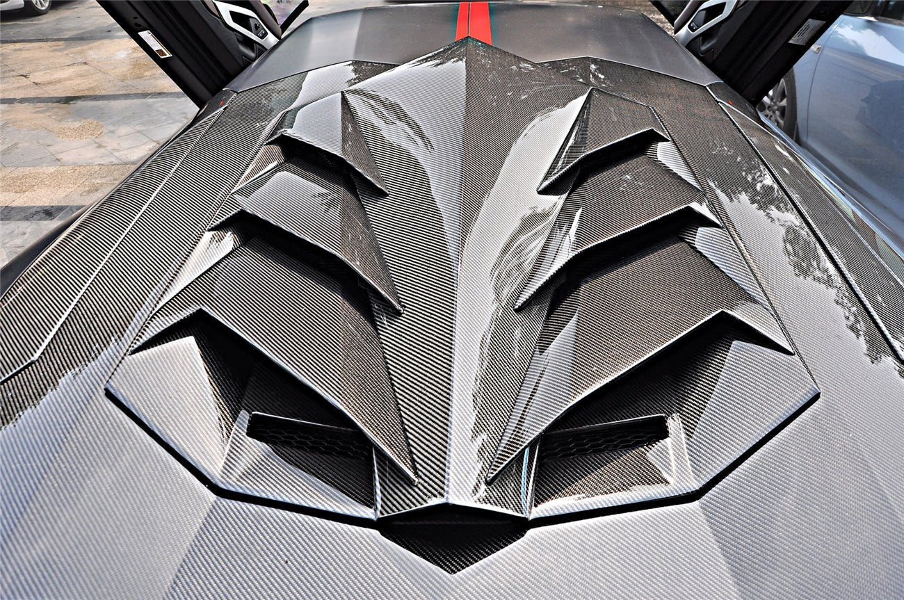 2011 - 2016 Lamborghini Aventador LP700 LP740 Coupe DC Style Carbon Fiber Engine Trunk
