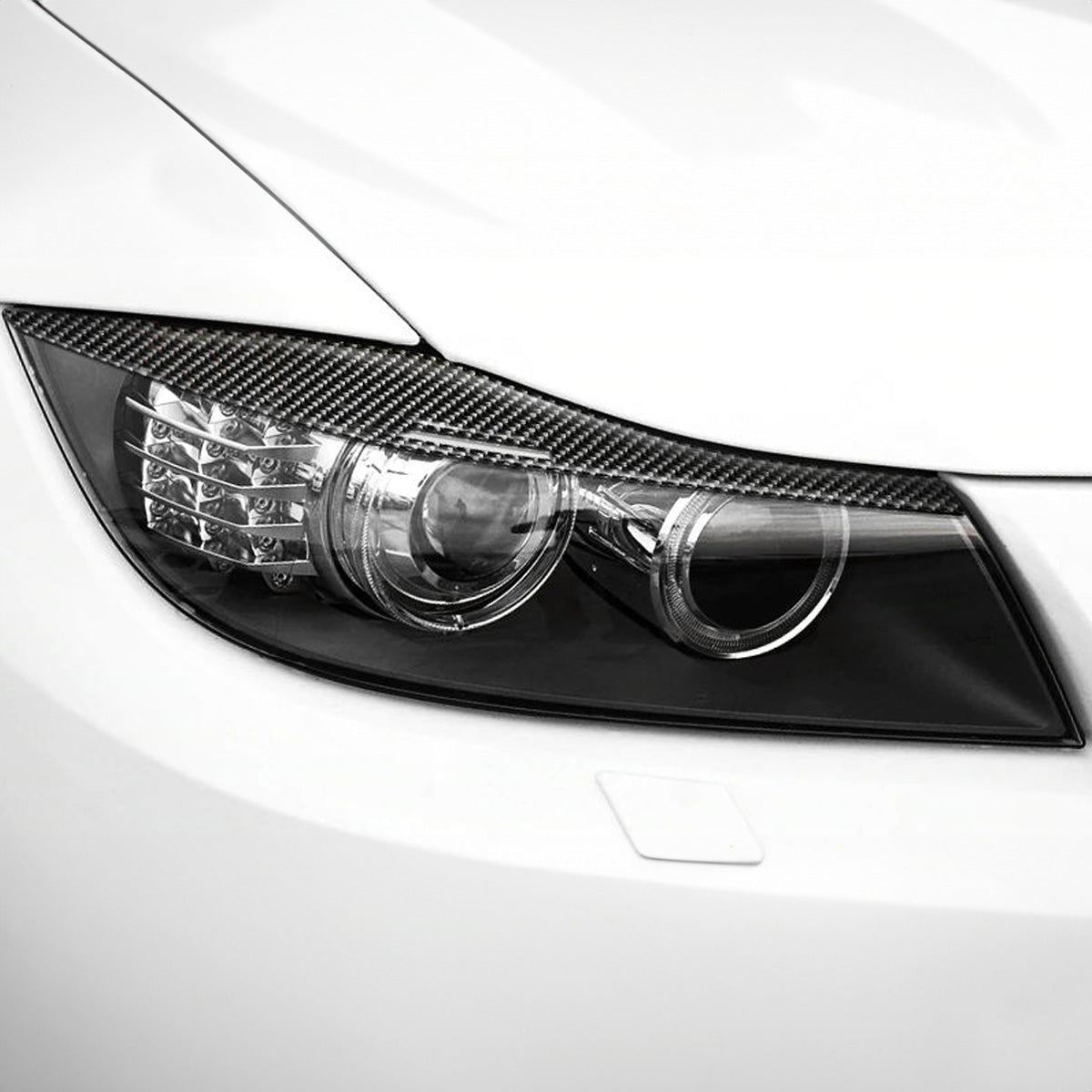 3 Series BMW Headlight Carbon Fiber Eyebrows