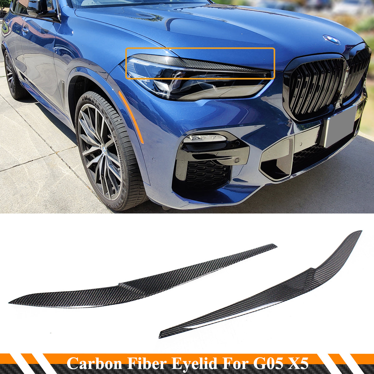 G05 X5 BMW Carbon Fiber Eyelid 2018-2021