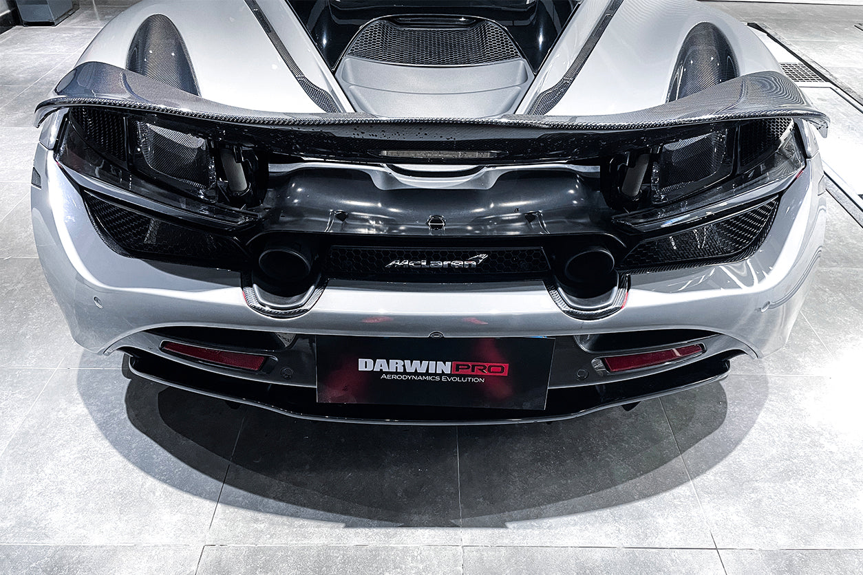 2017 - 2021 McLaren 720s Dry Carbon Fiber Rear Bumper Upper Exhaust Valance Panel