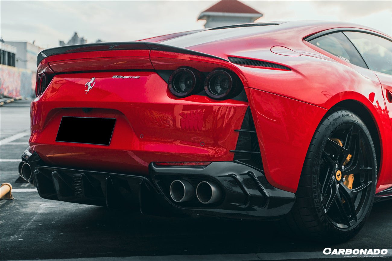 2018 - 2025 Ferrari 812 Superfast MSY Style Rear Diffuser with Light