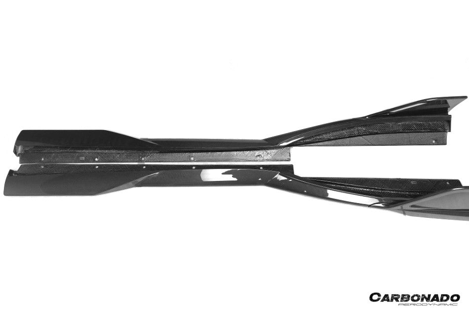 Ferrari F8 MSY Style Autoclave Carbon Fiber Side Skirts 2019-2024
