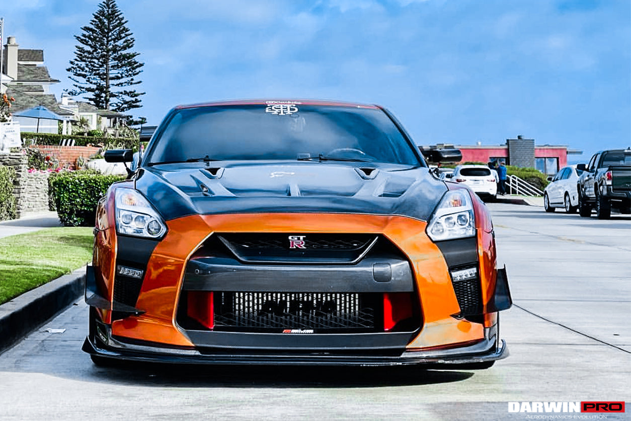 2008 - 2022 Nissan GTR R35 CBA & DBA & EBA BKSSII Style Carbon Fiber Hood