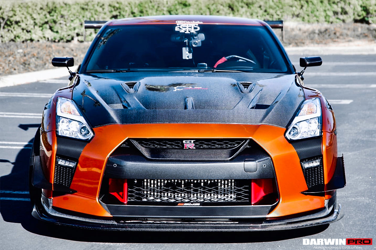 2008 - 2022 Nissan GTR R35 CBA & DBA & EBA BKSSII Style Carbon Fiber Hood