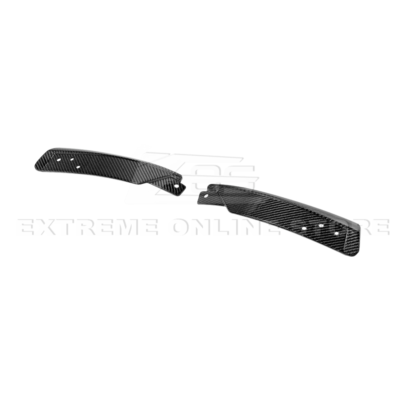 Ford Mustang S650 Dry Carbon Fiber XL Extended Fender Flares Mud Flap Kit 2024-Up