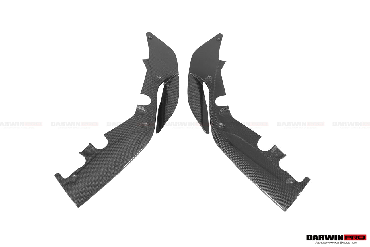 2018 - 2022 Ferrari 488 Pista Carbon Fiber Front Bumper Side Splitter