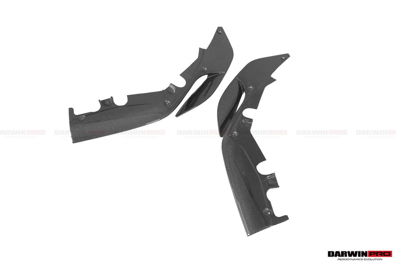 2018 - 2022 Ferrari 488 Pista Carbon Fiber Front Bumper Side Splitter