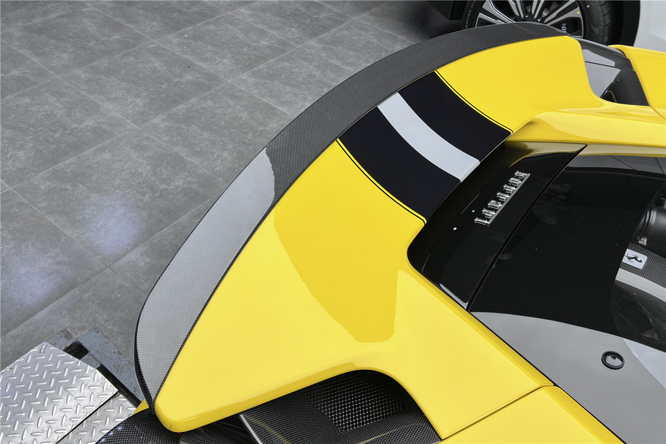 2018 - 2022 Ferrari 488 PISTA NV Style Carbon Fiber Trunk Spoiler Wing