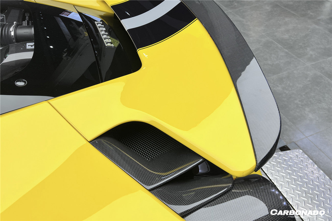 2018 - 2022 Ferrari 488 PISTA NV Style Carbon Fiber Trunk Spoiler Wing