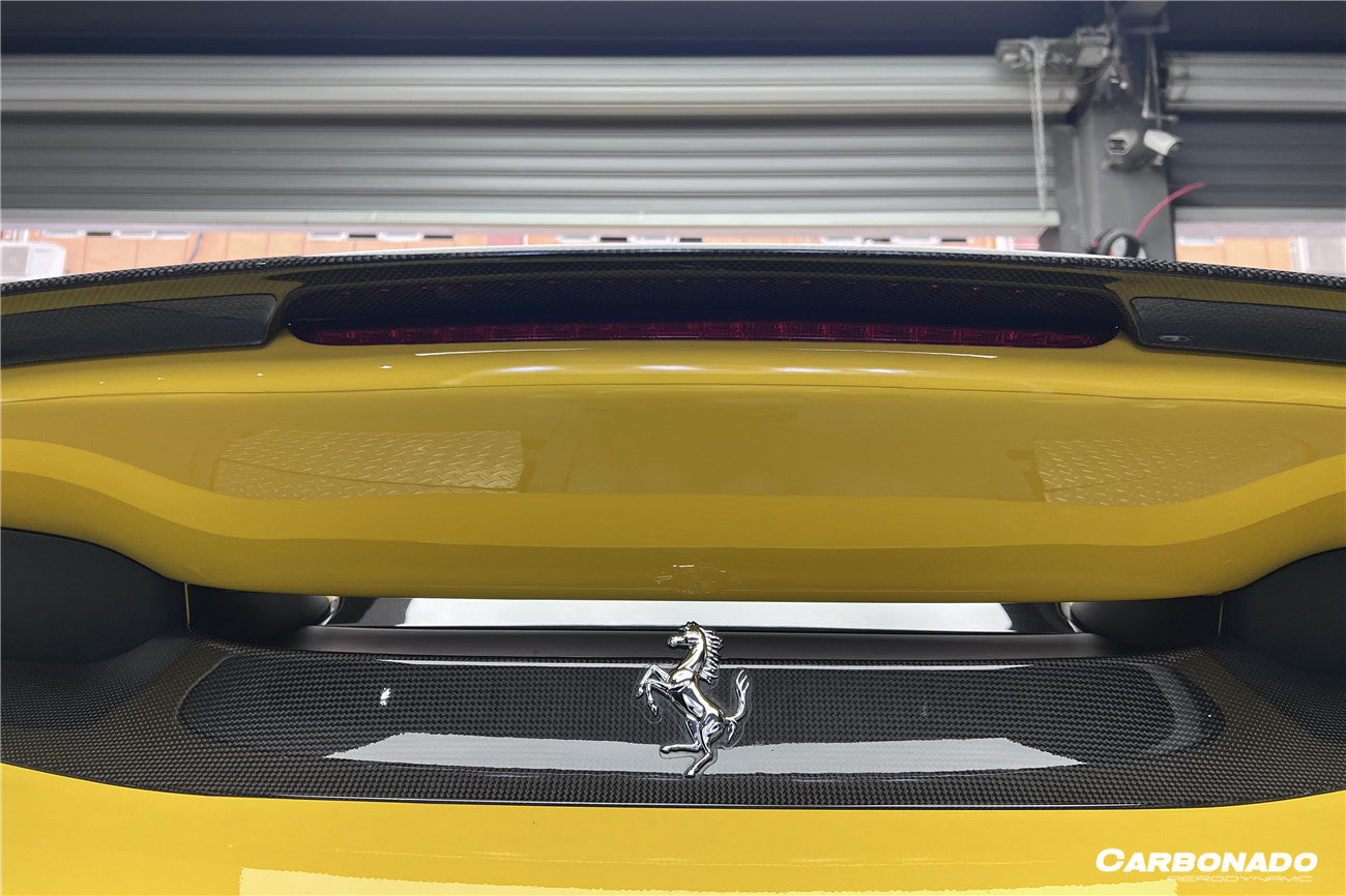 2018 - 2022 Ferrari 488 PISTA NV Style Carbon Fiber Trunk Spoiler Wing