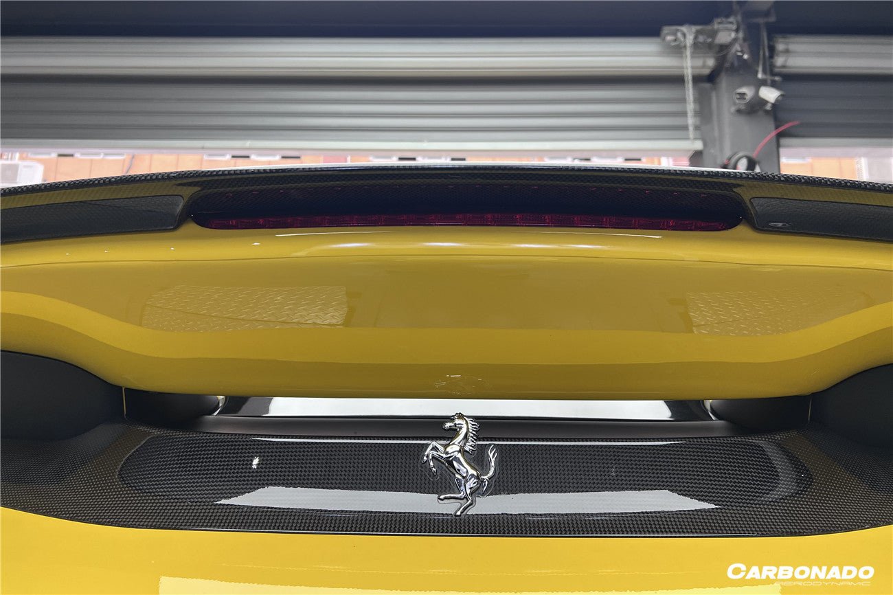 2018 - 2022 Ferrari 488 PISTA NV Style Carbon Fiber Trunk Spoiler Wing