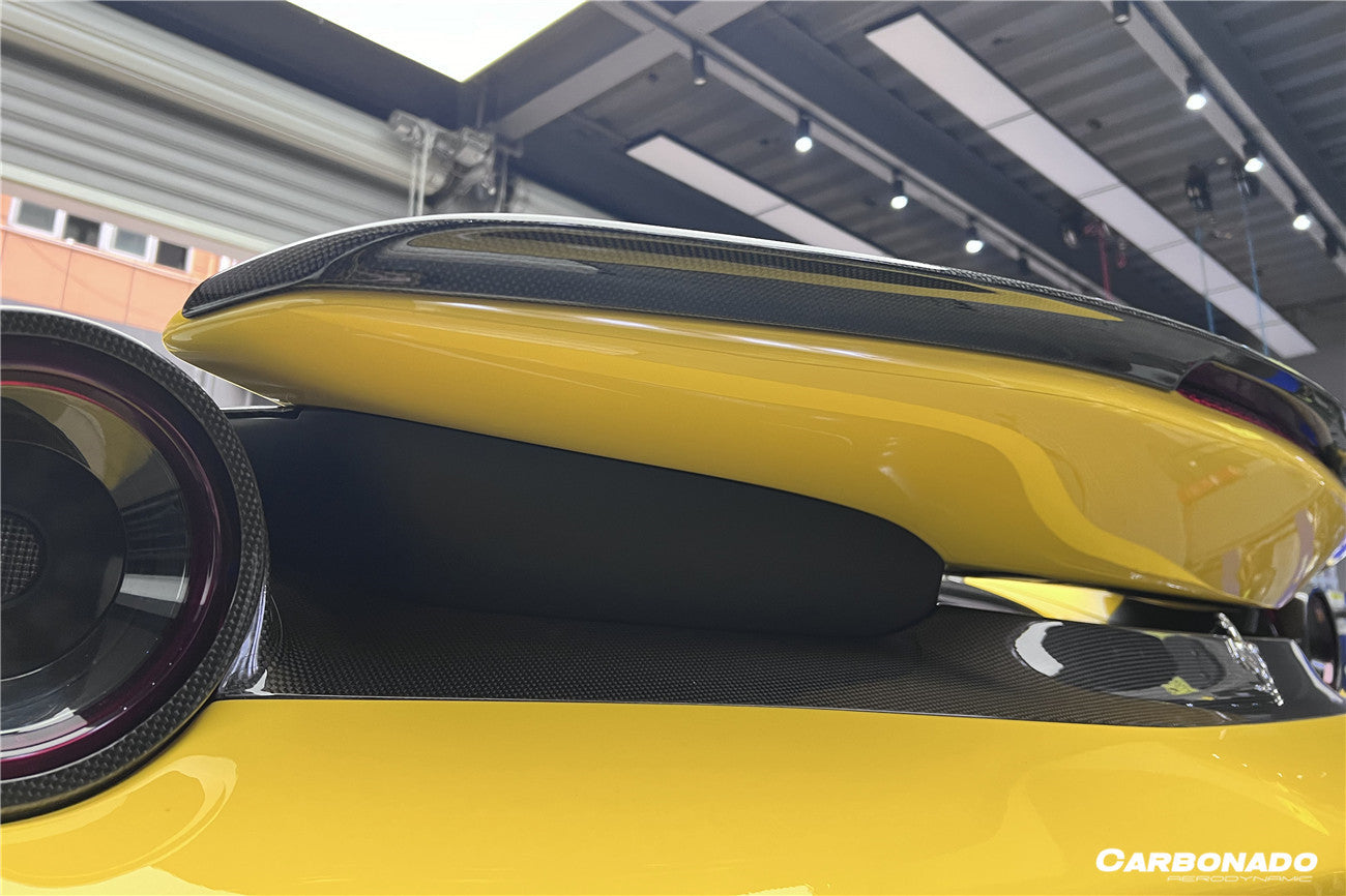 2018 - 2022 Ferrari 488 PISTA NV Style Carbon Fiber Trunk Spoiler Wing
