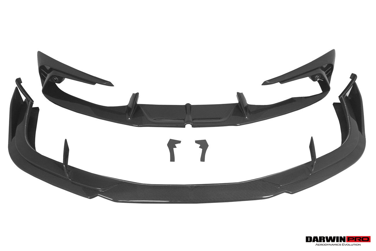 Ferrari 296 GTB GTS F171 iMP Carbon Fiber Front Lip Splitter With Camera Holes 2022-2026