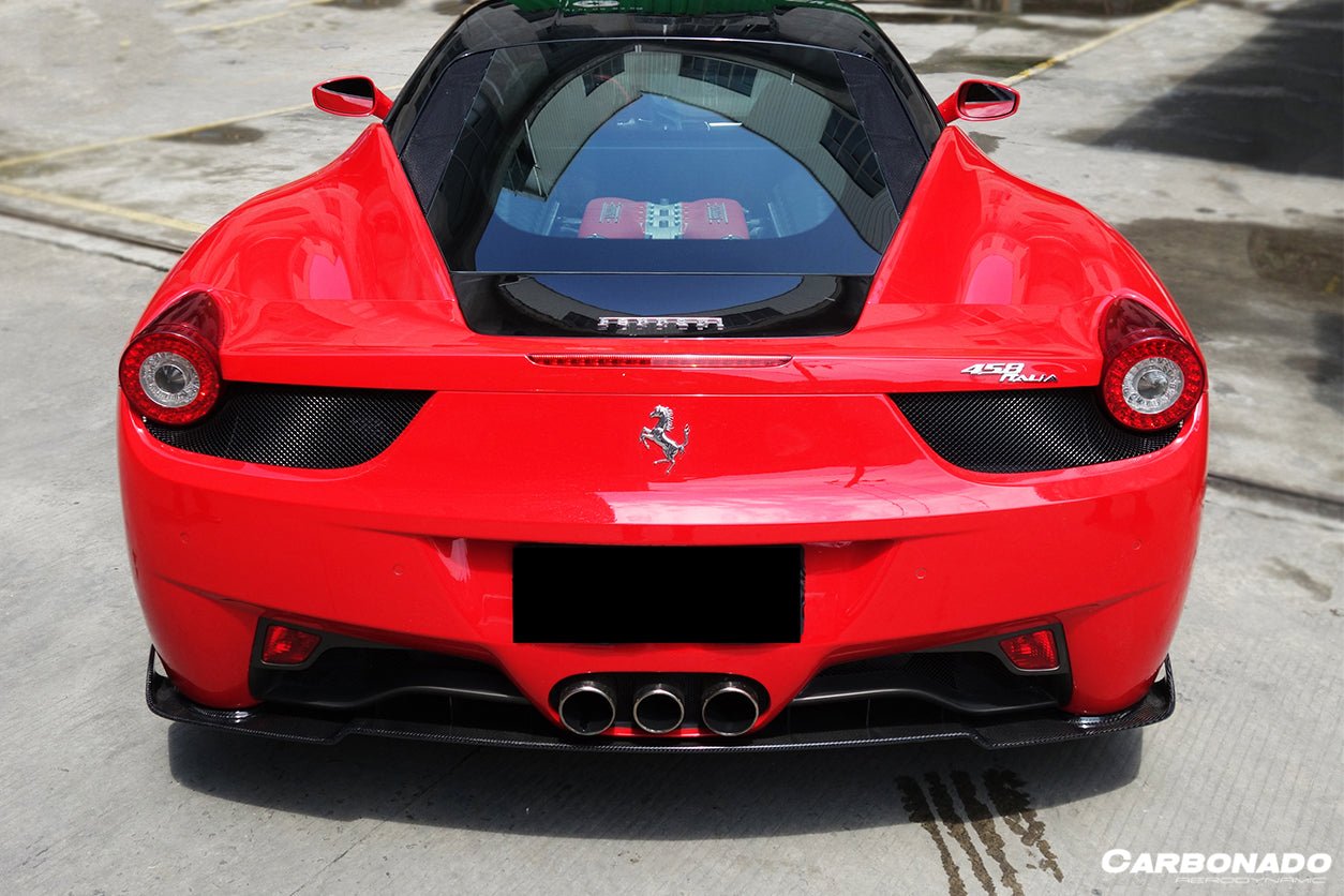 2010 - 2015 Ferrari 458 Coupe & Spyder AV Style Carbon Fiber Full Lip Body Kit