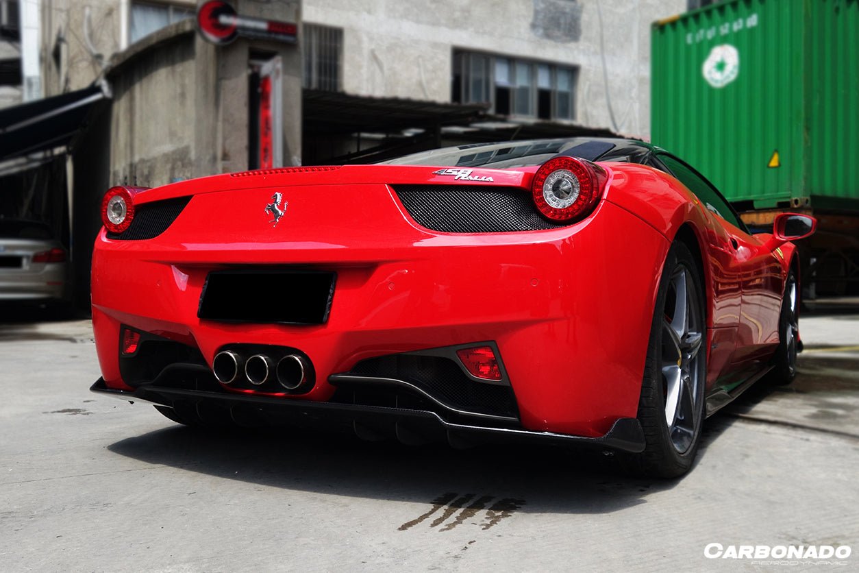 2010 - 2015 Ferrari 458 Coupe & Spyder AV Style Carbon Fiber Full Lip Body Kit
