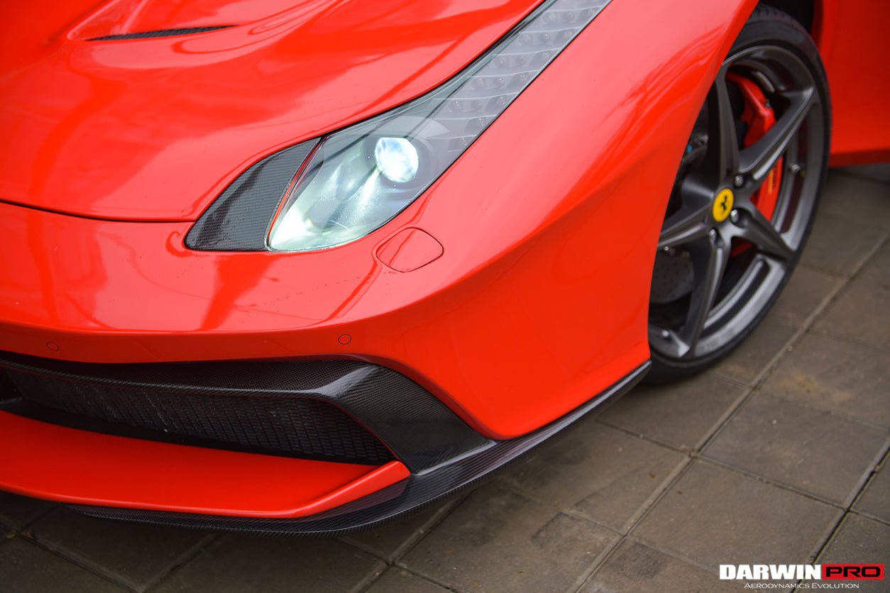 2010-2015 Ferrari 458 Coupe & Spyder BKSS Style Carbon Fiber Hood and Partial Carbon Fiber Front bumper