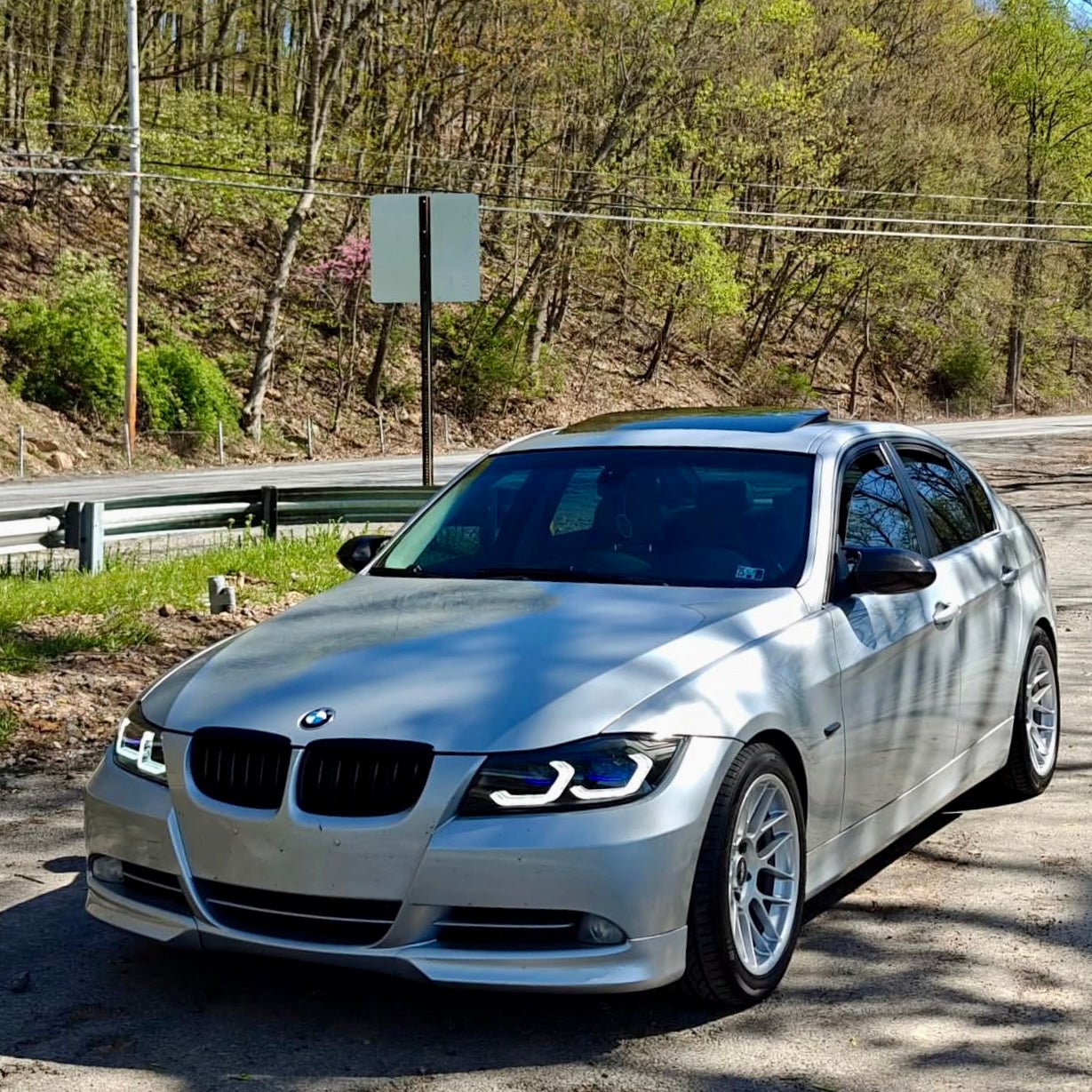 E90 3 Series Sedan Laser Style LED Headlights V3 CSL Yellow/White (2005 - 2012)