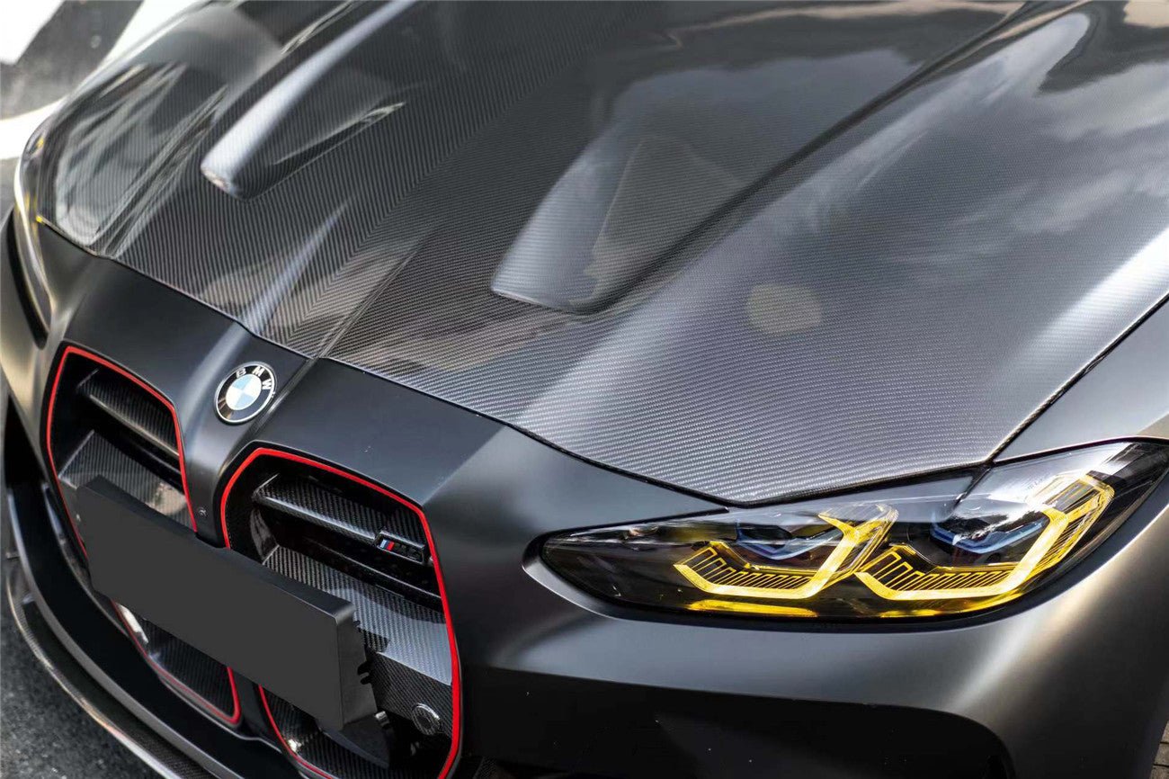 2021-UP BMW M3 G80 G81 M4 G82 G83 CL Dry Double Carbon Fiber Style Hood