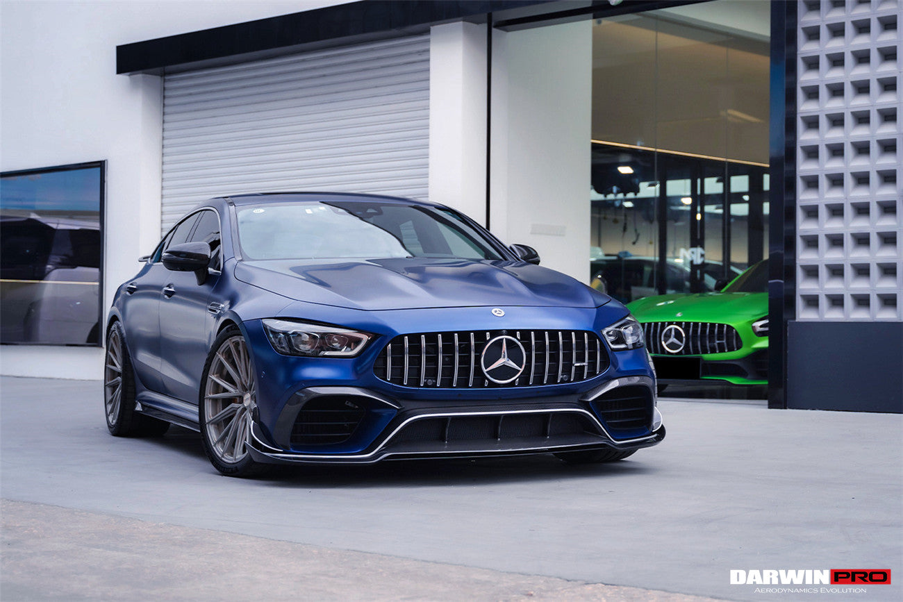 2019-2024 Mercedes Benz AMG GT63 S 4Door Coupe X290 Carbon Fiber Front Bumper Vents Canards