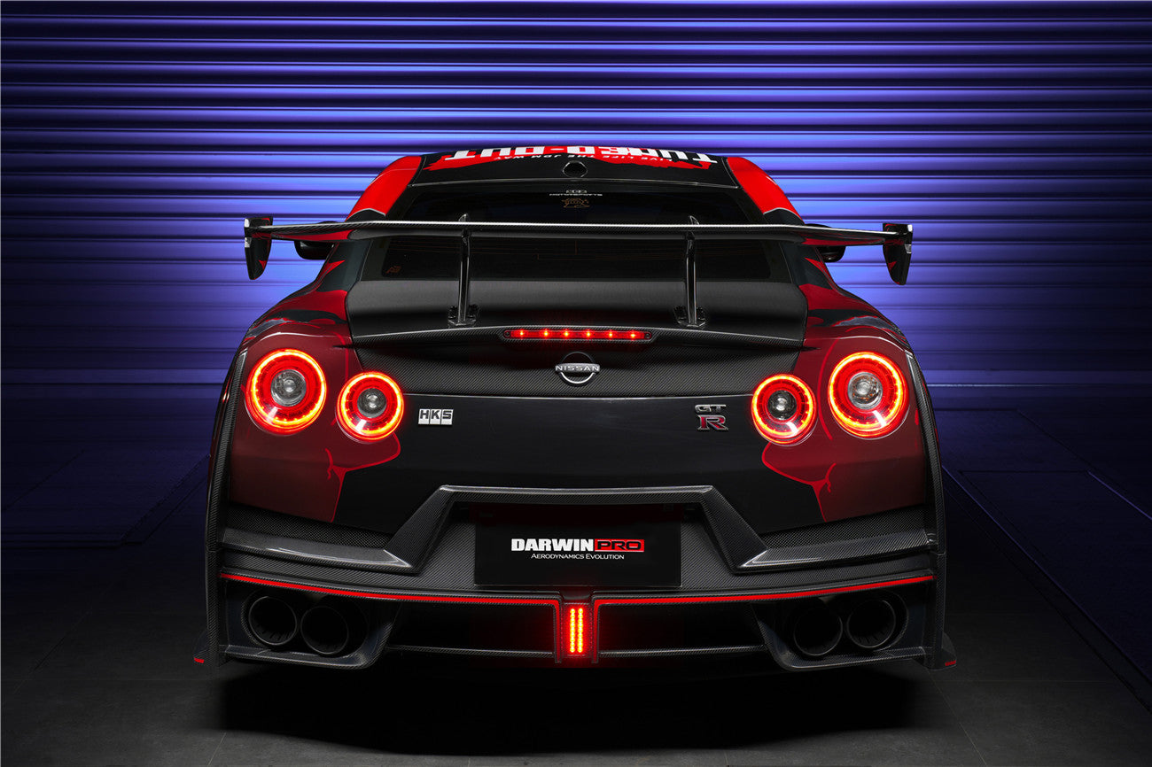 2008 - 2024 Nissan GTR R35 CBA/DBA/EBA 2024-Nismo Style Part Carbon Fiber Rear Bumper With Black Light