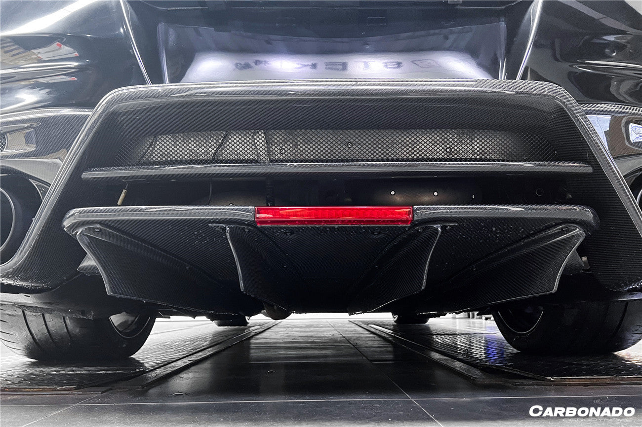 2008 - 2022 Nissan GTR R35 CBA/DBA/EBA TS Style Rear Bumper w/ Diffuser & Fins