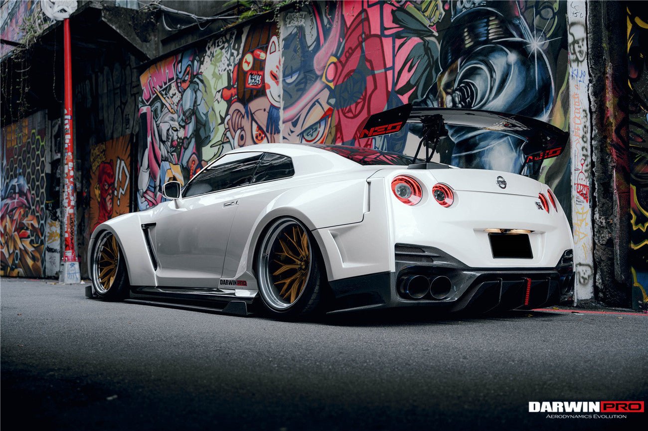 2008 - 2022 Nissan GTR R35 CBA & DBA & EBA BKSSII Style Partial Carbon Fiber Full Wide Body Kit