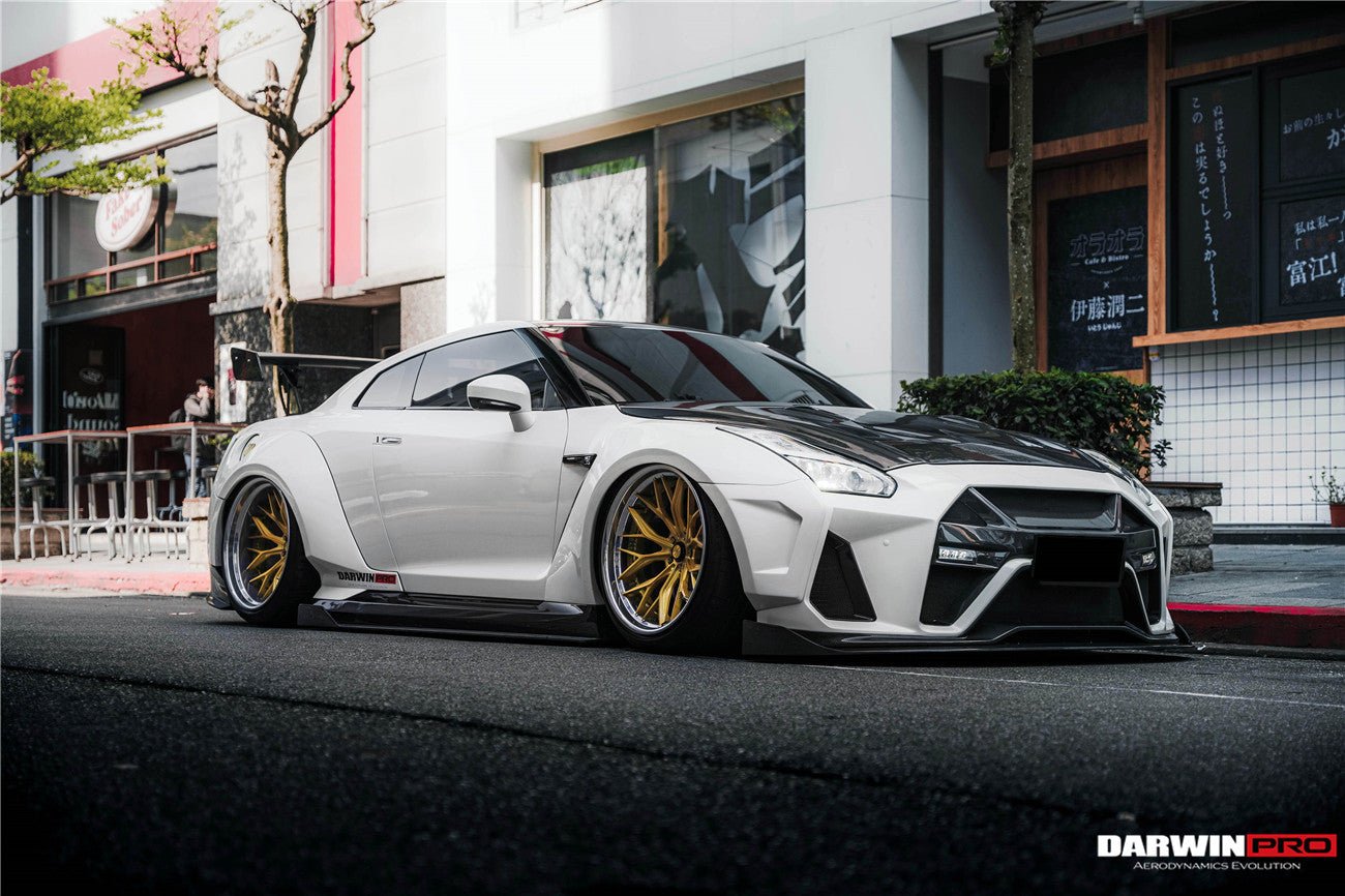 2008 - 2022 Nissan GTR R35 CBA & DBA & EBA BKSSII Style Partial Carbon Fiber Full Wide Body Kit