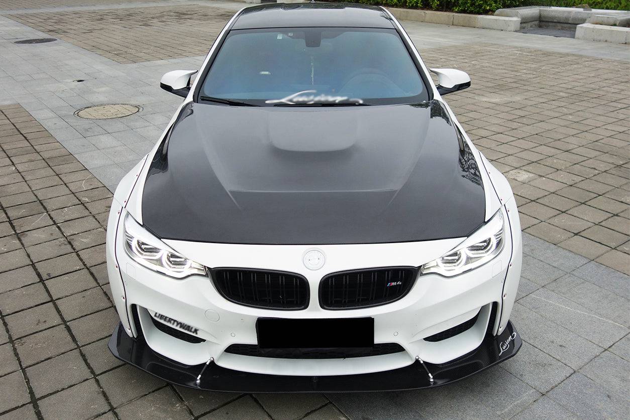 2014-2020 BMW F80 M3 F82 M4 GTS Carbon Fiber Style Hood - Carbonado