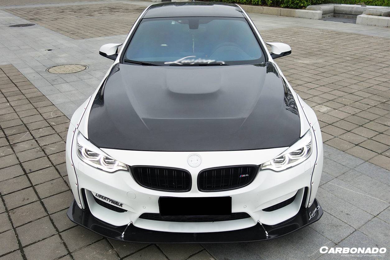 2014-2020 BMW F80 M3 F82 M4 GTS Carbon Fiber Style Hood - Carbonado