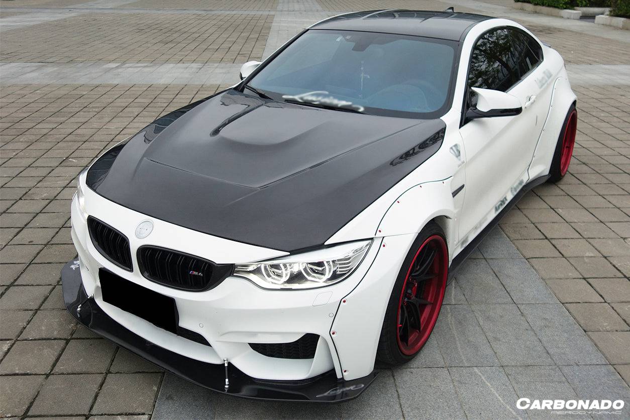2014-2020 BMW F80 M3 F82 M4 GTS Carbon Fiber Style Hood - Carbonado
