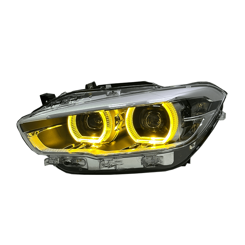 BMW 1 Series F20 DTM Style CSL Yellow/White LED Headlights 2015 - 2018