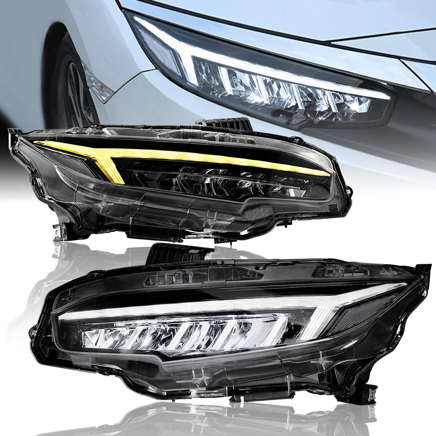 Sequential Honda Civic 10th Gen Headlight