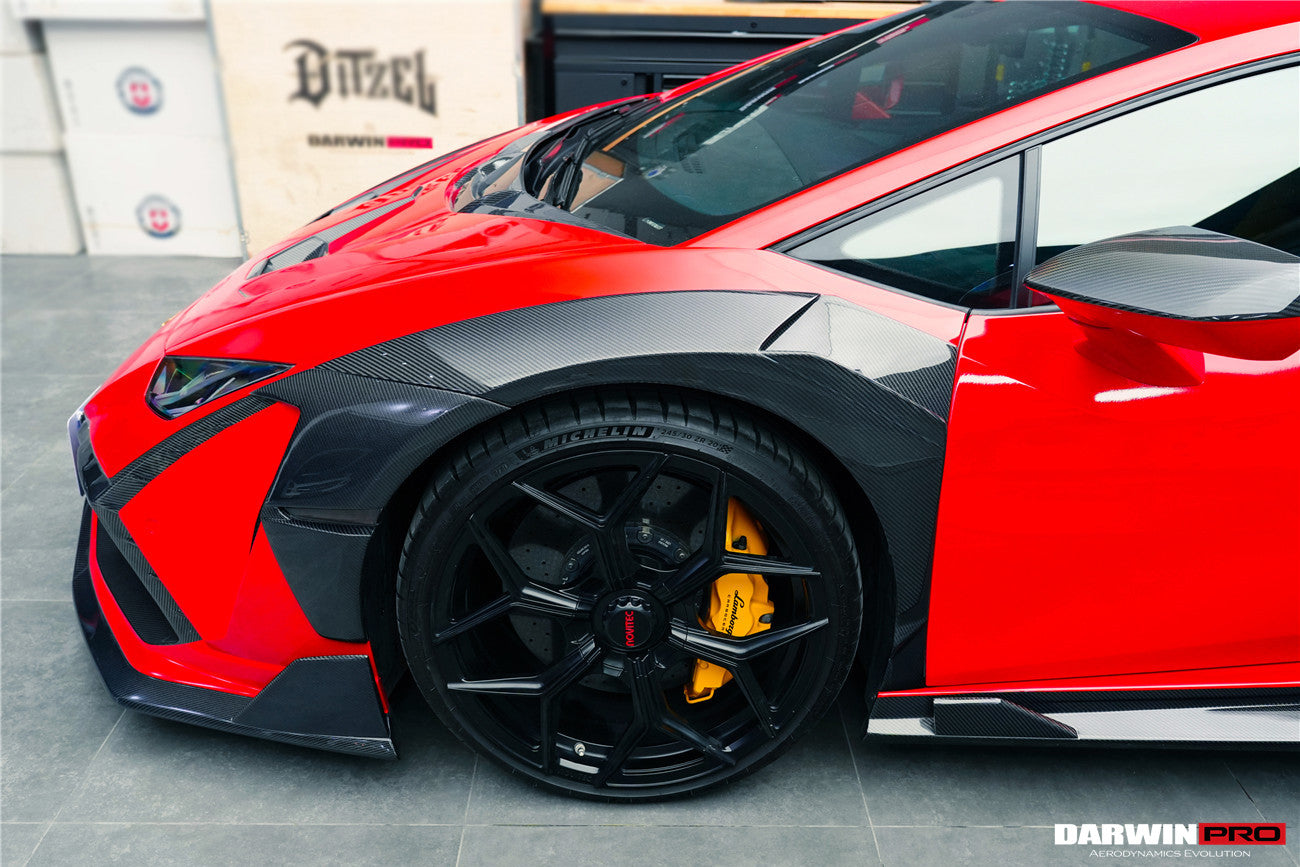 2015 - 2025 Lamborghini Huracan LP610 & LP580 & EVO & Tecnica BKSSII Style Front Wide Fender