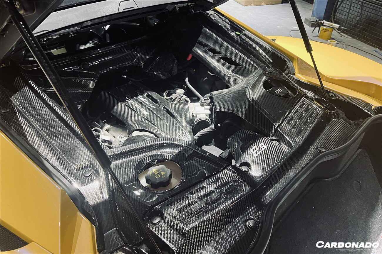 2020 - 2025 Maserati MC20 Dry Carbon Fiber Engine Cover Replacement